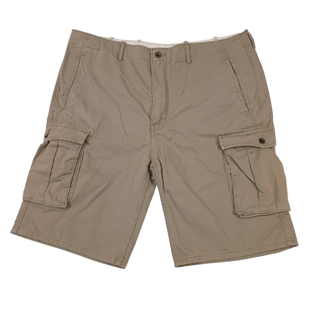 Levis Cargo Shorts Mens 40 Khaki Tan Cotton 12463-0022 White Tab Pockets